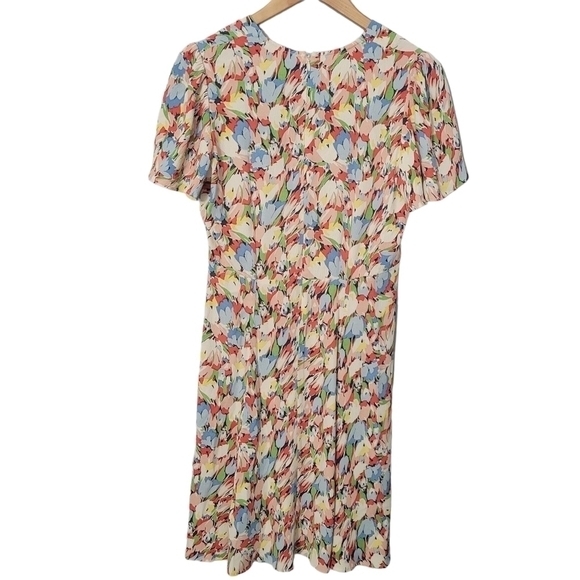 ByTiMo Abstract Floral Short Sleeve Mini Dress - Picture 2 of 11